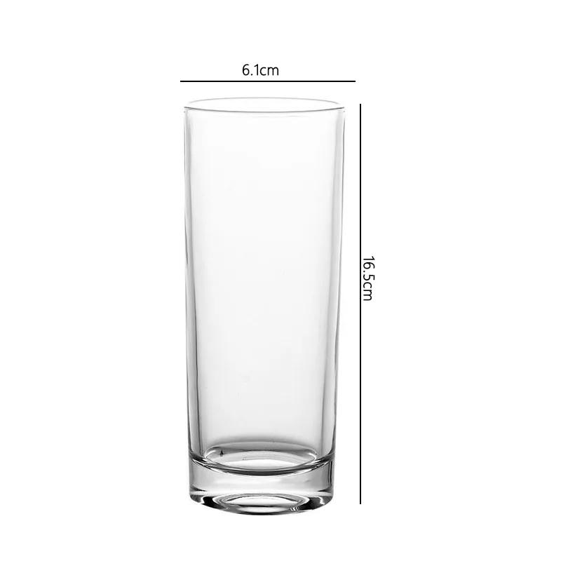 Beverage Cup Transparent Breakfast Cup Simple Style Cocktail Glass Straight Wine Glass Heat-resistant Water Bottle Beer Glass