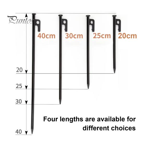 Колышек для гвоздей для палатки с крючком, дизайн с острым наконечником, нержавеющий, устойчивый к коррозии, широко используемый садовый колышек, кемпинговый колышек