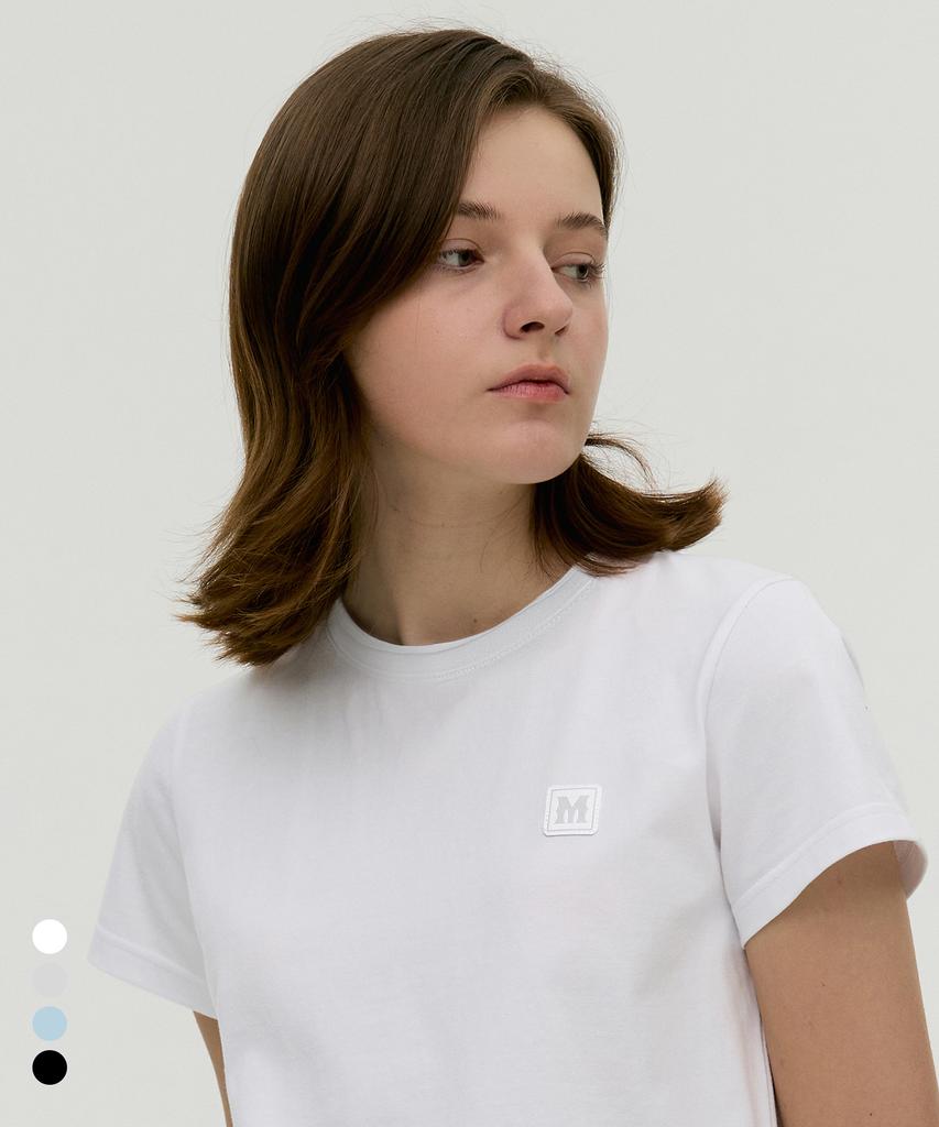MONGDOL [4Color] Cutoff Logo Short Sleeve T-Shirt Mdts048