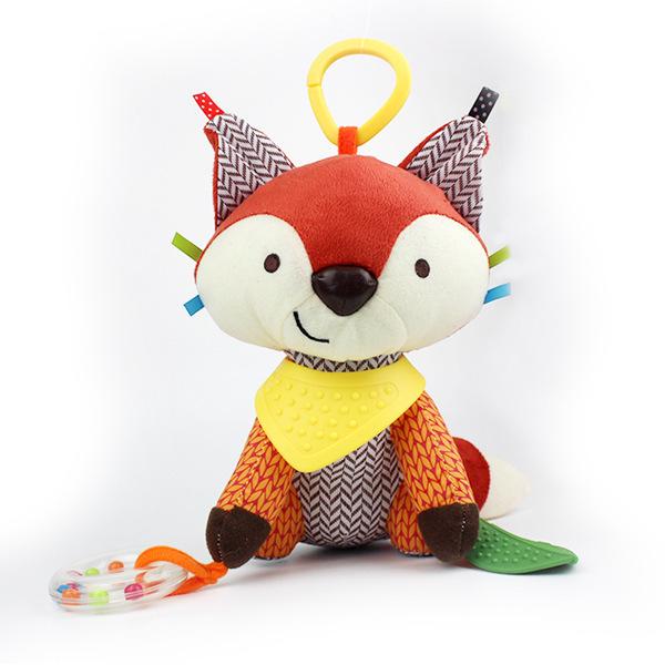 Успокаивающая плюшевая кукла-подвеска для детских автокресел и колясок