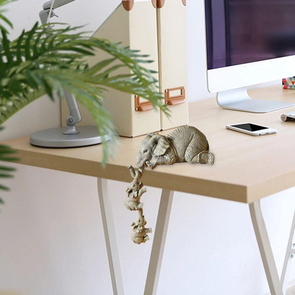 Смола Декор Слона Статуя Домашние Украшения Скульптура Слона для Гостиной