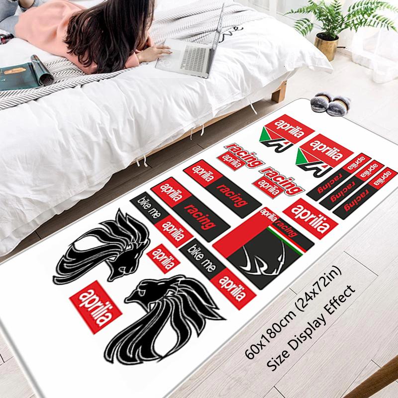 Floor Mat Non-slip Foot Rug Italy Aprilias Racing Motorcycles Hallway Carpet Kitchen Water Absorbed Rugs Bedside Mats Home Decor