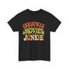 Christmas Movies Junkie T Shirt Retro Holiday Movie Lover