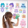 Магнитные наклейки-одевалки «Принцесса» для девочек - Многоразовая DIY игрушка