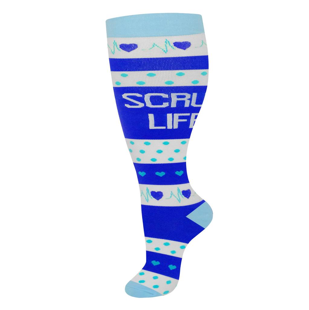 Компрессионные носки больших размеров с высокой эластичностью для фитнеса и ожирения