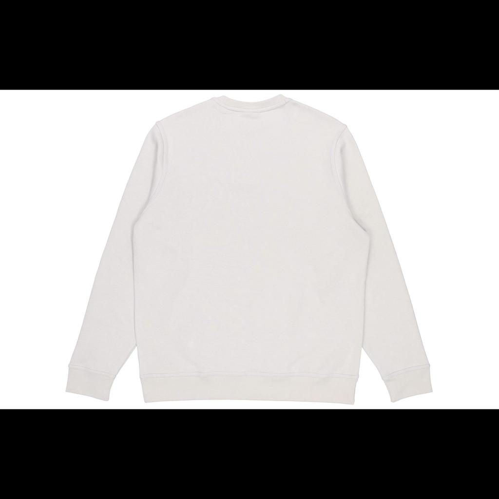 Nike Logo Print Crew Neck Pullover Fleece Lined Sweatshirt Men's Light Gray 916609-072