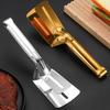 Stainless Steel Food Clip Hollow Long Anti-slip Handle Anti-scald Multifunctional Steak Meat Fish Frying Barbecue Serving Clamp Tong Spatula