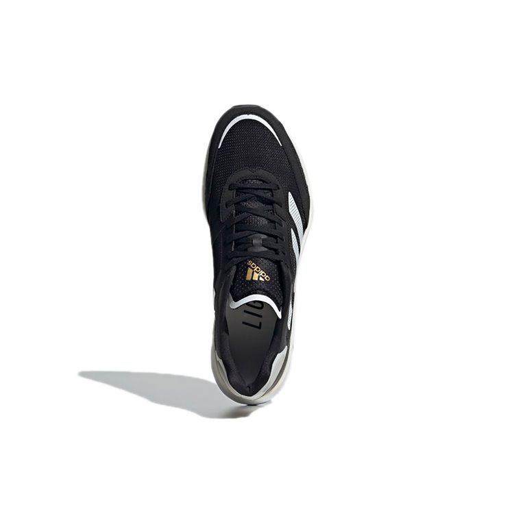 adidas Adizero Boston 10 Black White Мужские кроссовки Core-Black Cloud-White Gold-Metallic H67513