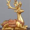 2pcs Crafts Resin Deer Ornaments Minimalist Cute Animal Sculpture Exquisite Creative Elk Statue TV Cabinet