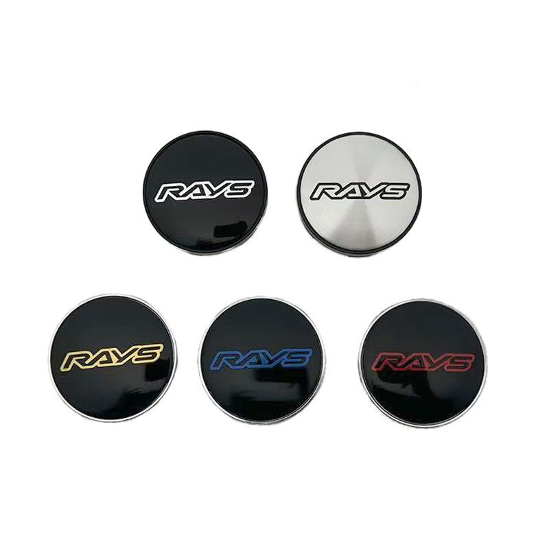 Колпак ступицы колеса RAYS: 60 мм внешний, 56 мм внутренний, 68 мм центральный, логотип RAYS