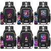 2Pcs/set Anime K-Pop Printed Backpack with 750Ml Water Bottler for Teenager Student Girl Boy Bookbag Kid Gift Large Capacity Travel Bag Rucksak