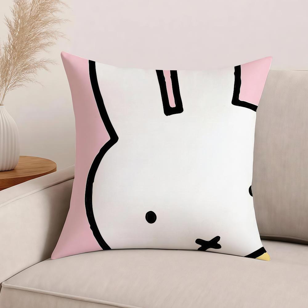 Cartoon MMiffy Pillow Case Office Cushions Suitable For Sofa Car Bedroom Decorative Cushion Cover