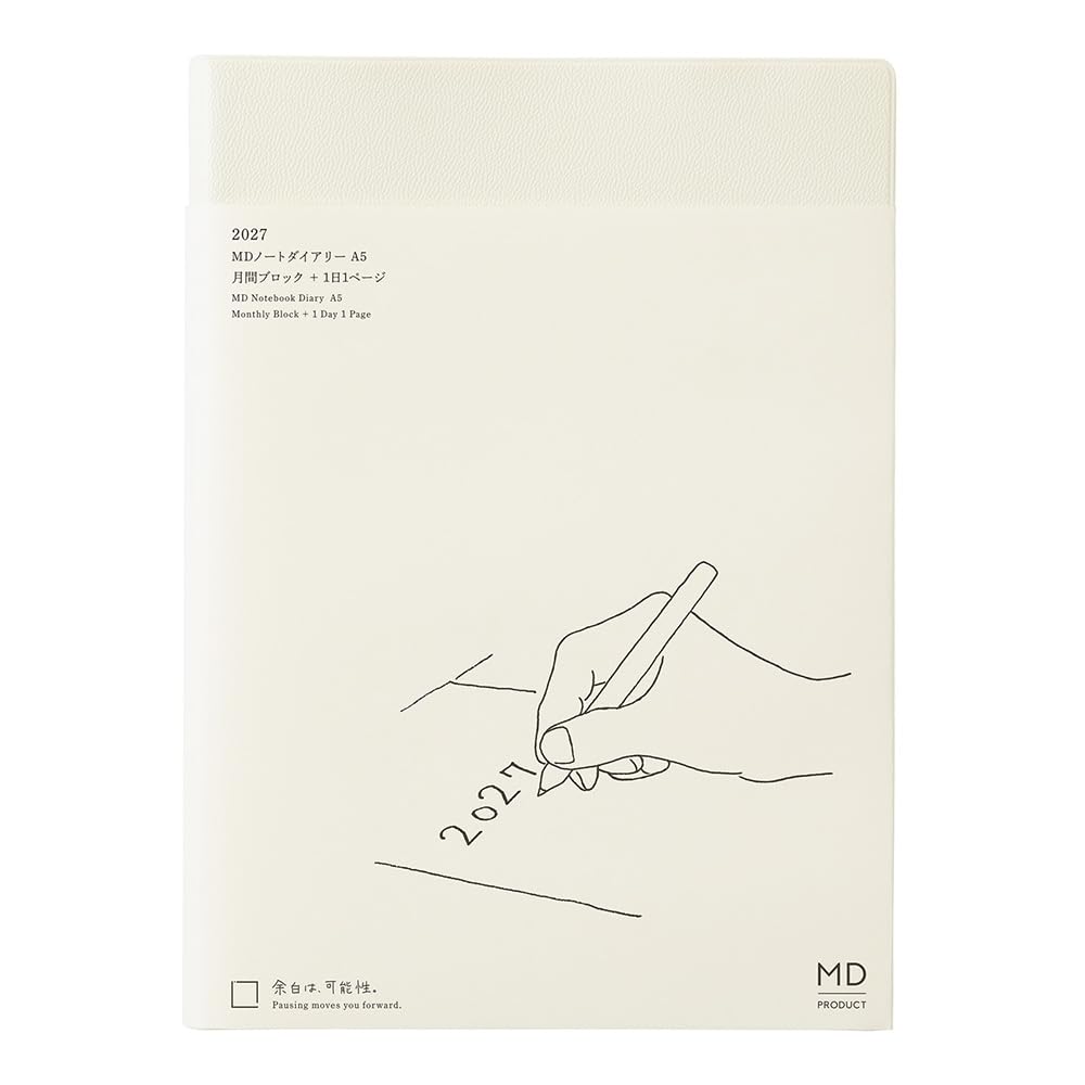 Midori MD PRODUCT MD Блокнот 2027 A5 Ежедневник 1 Страница на День Номер 22493006 Декабрьский Дневник, Издание, Размер, Планировщик, День, (Начало в 2026 году)