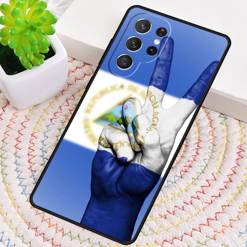 Силиконовый чехол для телефона с флагом Никарагуа для Samsung Galaxy note 10 pro S26 S25 S24 S23 S22 S21 Plus S25Ultra Capa Cover