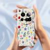 For Xiaomi 15 Ultra Case Colorful Flower Branches Pattern Printing Straight Edge TPU Phone Back Cover