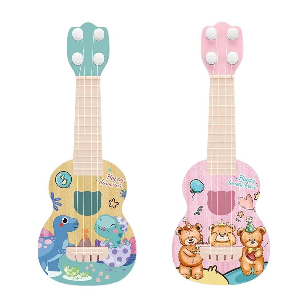 4 Strings Simulation Ukulele Toy Nylon Strings Small Guitar Toy Ukulele Guitar Toy Outdoor Games