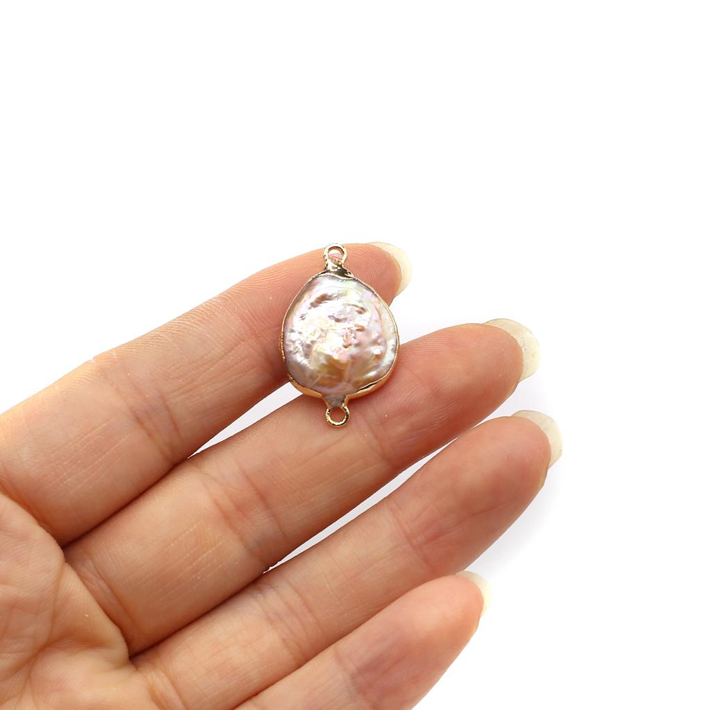 1 шт/2 шт жемчужный соединитель пресноводный жемчуг нерегулярный каплевидный соединитель для изготовления ювелирных изделий своими руками серьги ожерелье аксессуар