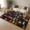 Music Guitar Theme Soft Crystal Velvet Rug Custom Name & Text Print Non Slip Floor Rug for Bedroom Living Room