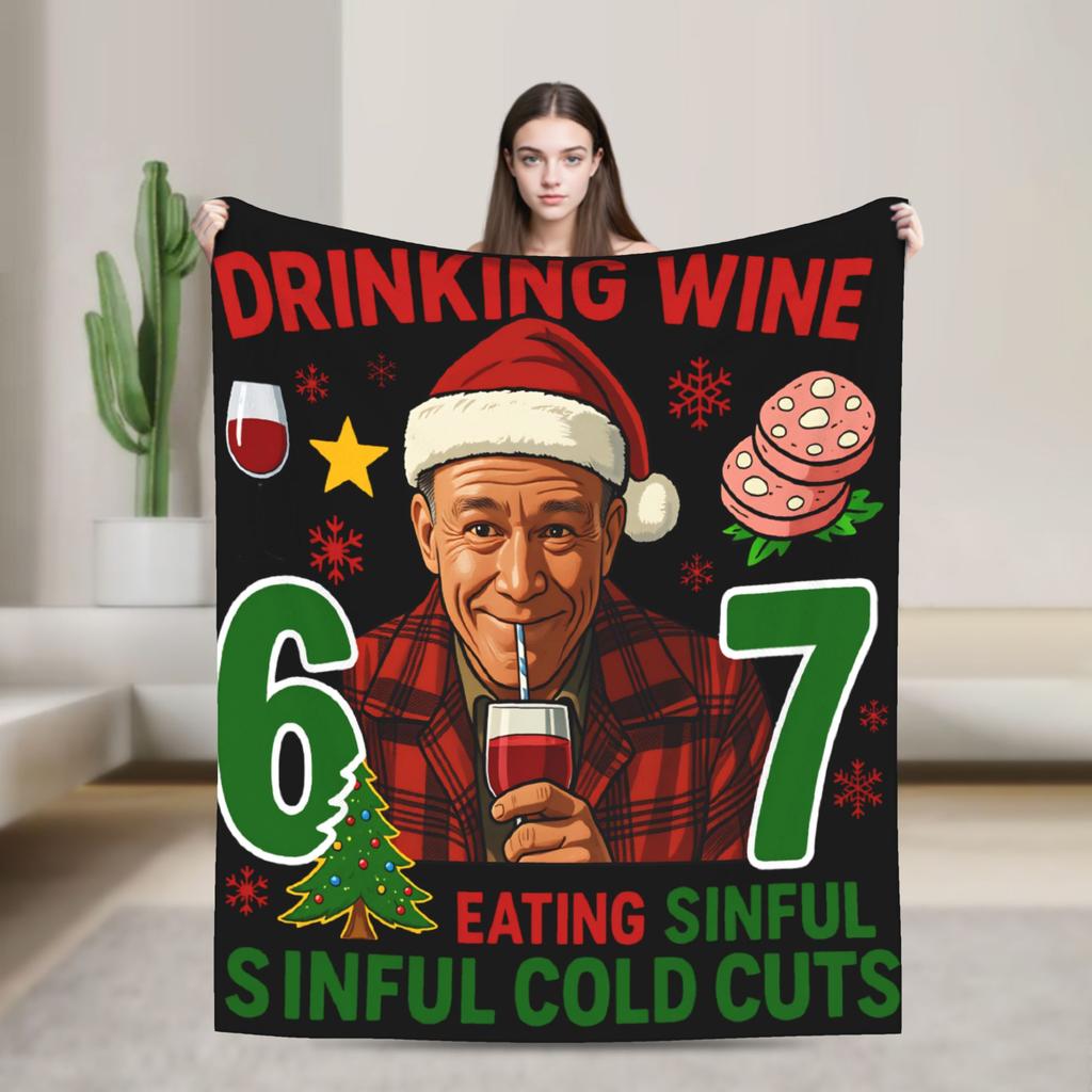 Charlie Hunnam Ed Gein Im Going Drinking Yes I Am Christmas Blanket Super Soft Warm Blankets for Couch Multiple Sizes Bedspreads