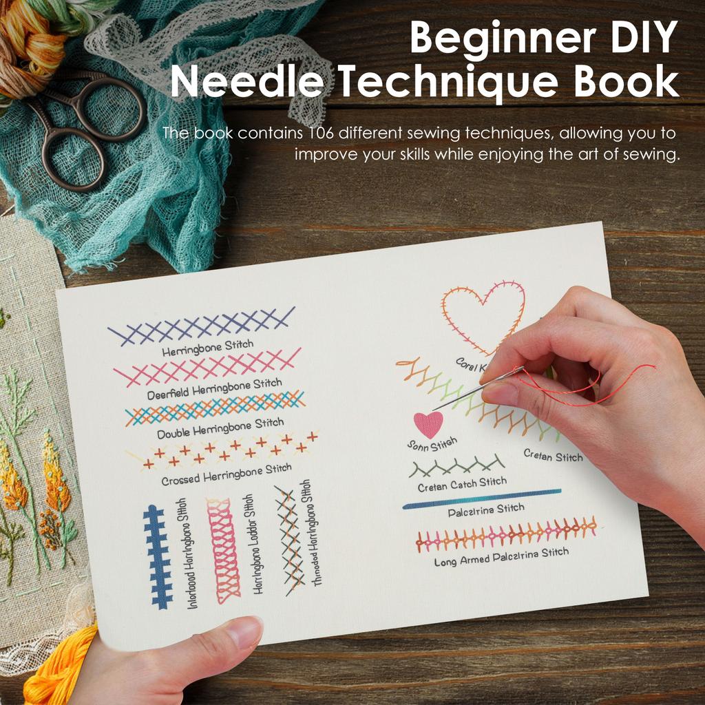 Книга по вышивке и шитью своими руками для начинающих, для дома и путешествий, набор выкроек для ручного шитья с иглами, нитками, инструментами, повысьте свое мастерство шитья