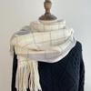 Women's Classic Plaid Scarf - Imitation Cashmere, Dual-Use Neck Warmer, Autumn/Winter 2023 Shawl