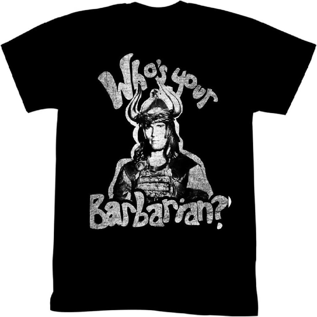 Conan Movie Whos Your Barbarian Adult T-Shirt Tee
