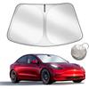 Для Tesla Солнцезащитный экран на лобовое стекло Складной Чехол-шторка для защиты от солнца на переднее окно Защита от жары Козырек для Model Y Model3 2025 Аксессуары
