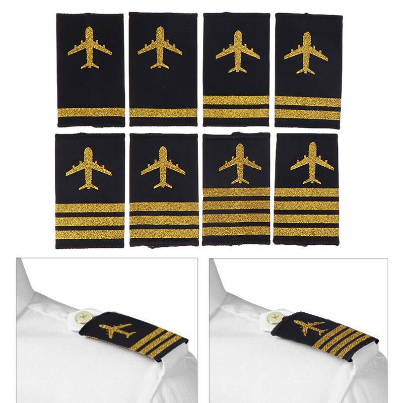 1 пара украшений для одежды погоны профессиональные погоны для пилотской формы ремесло плечевые знаки DIY декор для одежды аксессуары