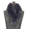 SAGA FOX Real Fox Fur Stole/Scarf/68×7/Purple/(USED)