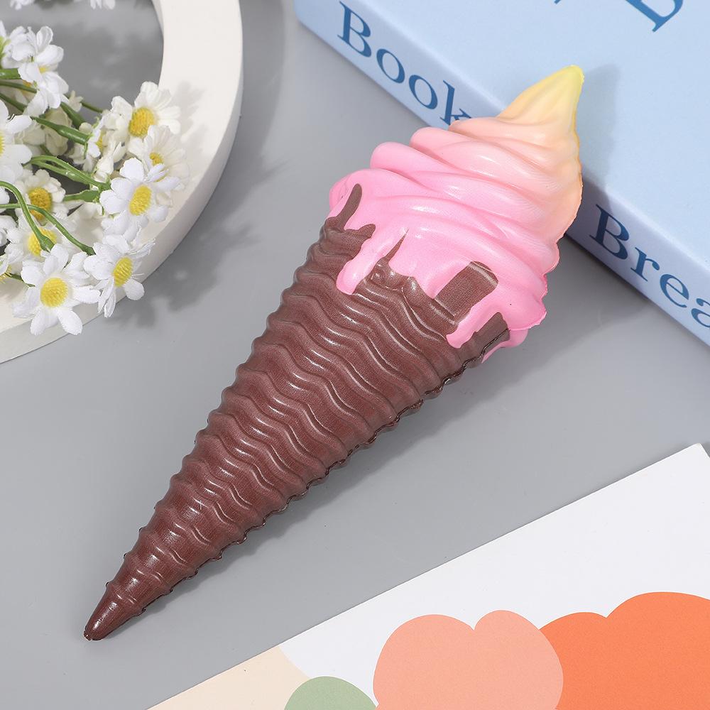 Красочное мороженое Сквиши Медленно поднимающееся Мягкая Креативная Игрушка-Сжималка Симуляция Снятие Стресса Забавный Рождественский Подарок Игрушка для Детей