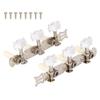 2Pcs/Set Metal Machine Head Tuners Keys Semi-closed Guitar String Tuning Pegs  Folk Acoustic
