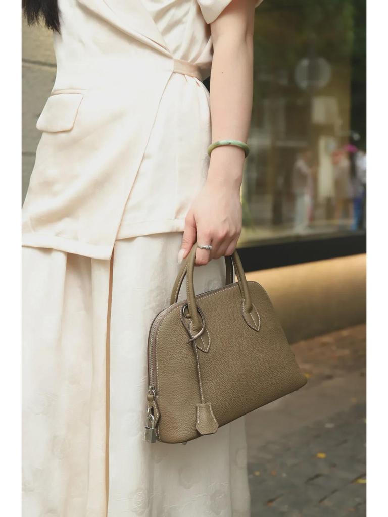 Женская сумка из воловьей кожи Shell: Универсальная сумка на одно плечо и через плечо