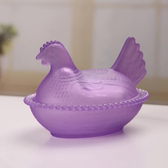 Candy Jar with Lid Chicken Shaped Vintage Decorative Candy Bowl Plastic Hen Nesting Candy Dish Kitchen Candy Organizer
