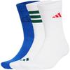 adidas Носки с манжетой Унисекс 3 пары Белый/Королевский синий JD5831