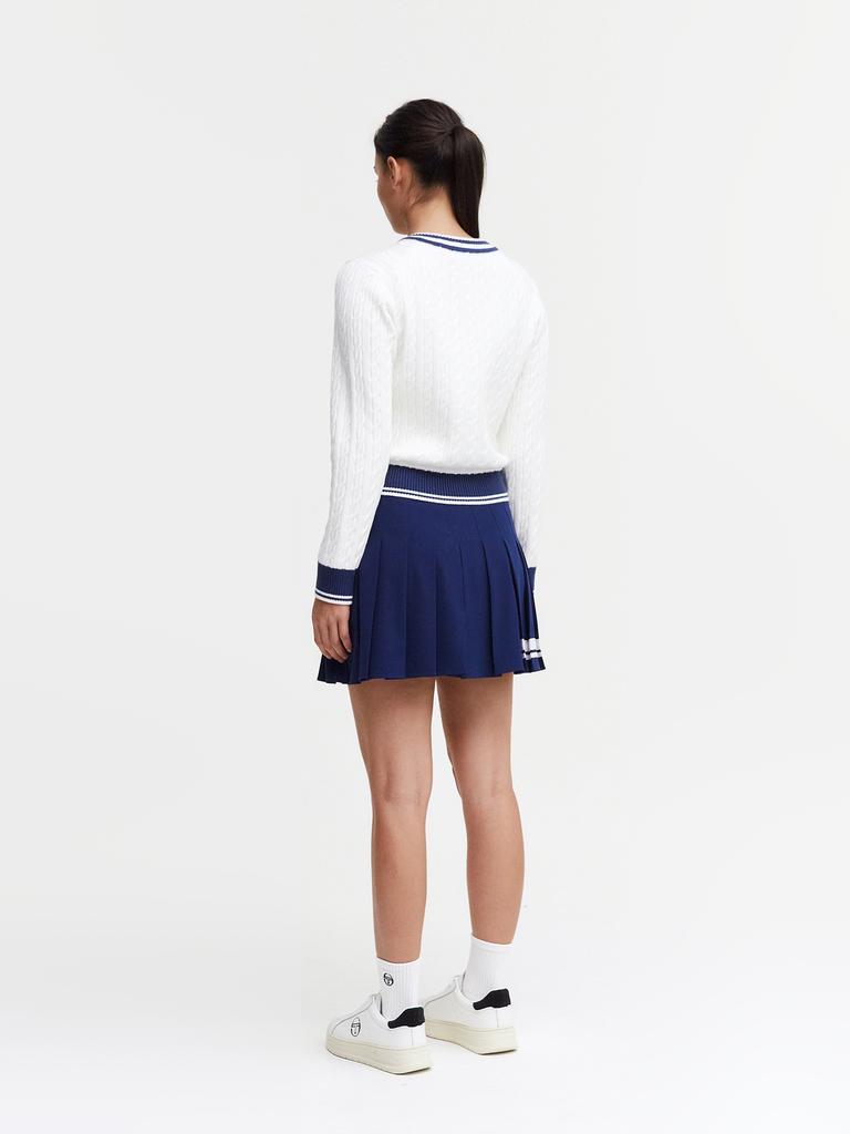 SERGIO TACCHINI W Preppy Wool Cricket Sweater Pullover
