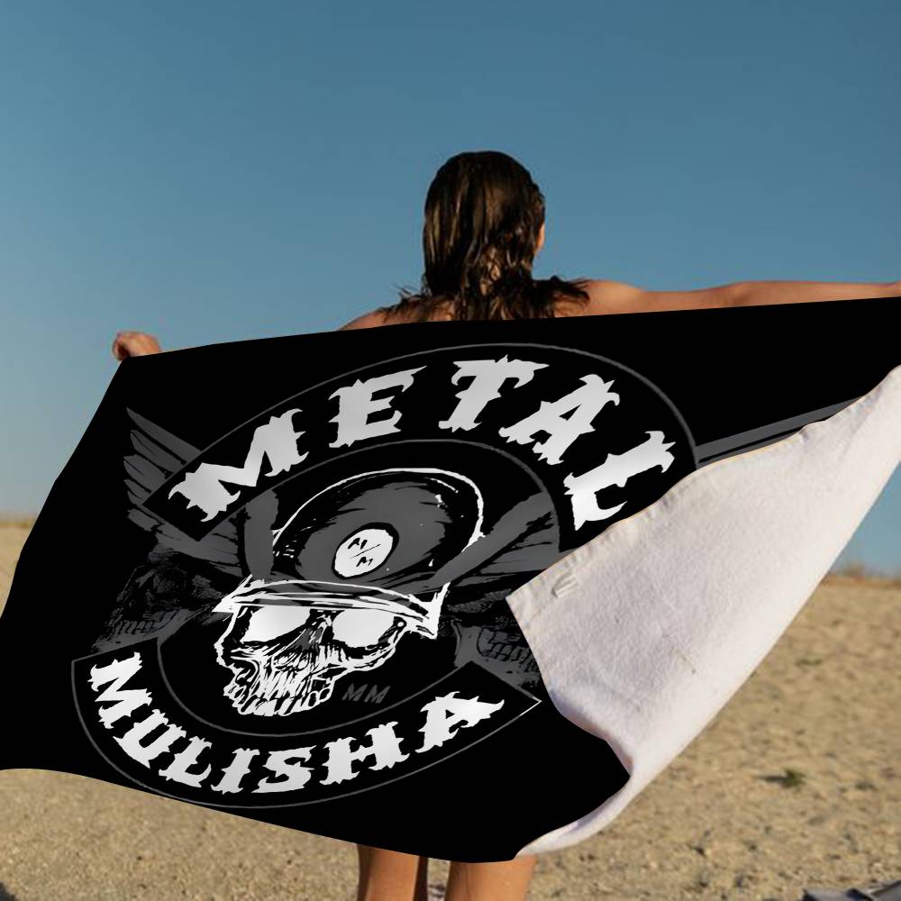 M-Metal M-Mulisha Game Anime Anime Beach Swimming Towel Soft Absorbent Washcloth Children's Gifts For Kids Travel Camping Gym