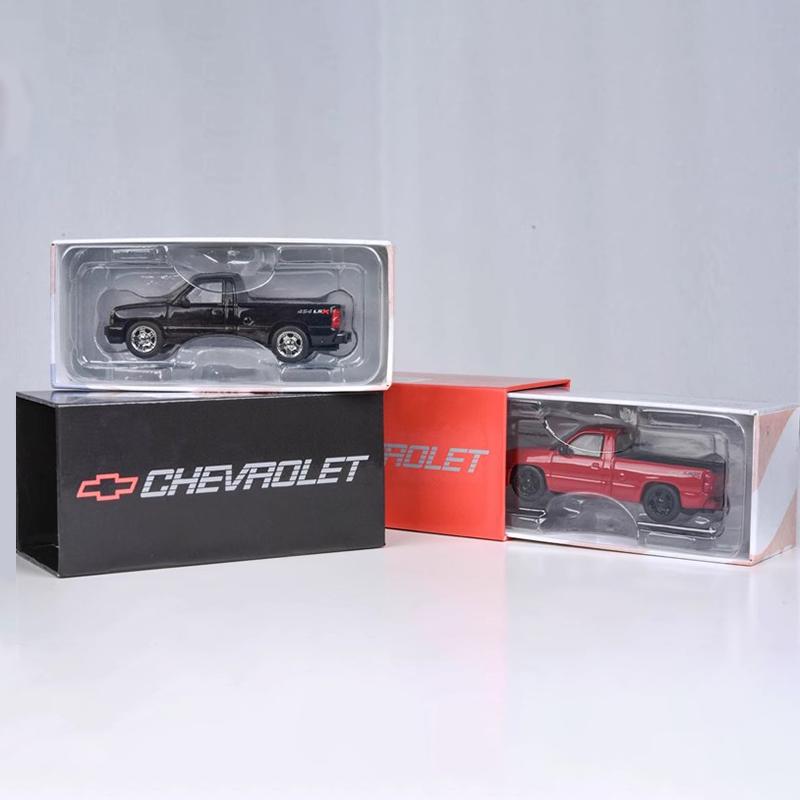 До 1:64 2006 Chevrolet Silverado Paragon64 Клон Пикап Модель Сплав Миниатюра Литой Под Давлением Орнамент Кастомная Игрушка