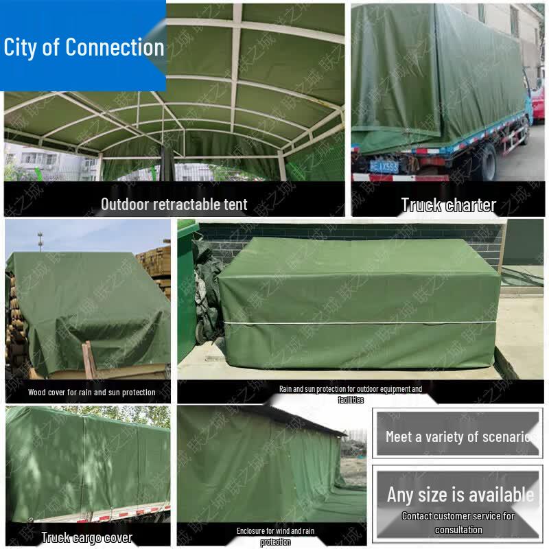 Outdoor Heavy-Duty Waterproof Canvas Tarp