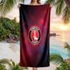 Charlton Athletic FC print Quick Dry Beach Towel Microfiber Absorbent Portable Travel Swimming Towel