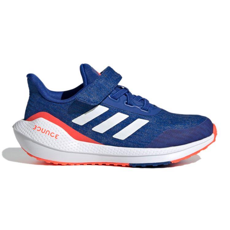 adidas EQ21 Run Velcro J Детские кроссовки королевского синего цвета Cloud-White Solar-Red FX2253