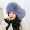 Winter Women Warm Fur Hats Balls Ear Protection Outdoor Cold Hat