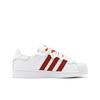 adidas Оригинальные SUPERSTAR Нескользящие Износостойкие Низкие Кеды для Скейтборда Унисекс Белый Красный EG4958(Команда403-)