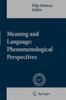Книга Meaning and Language: Phenomenological Perspectives : 187