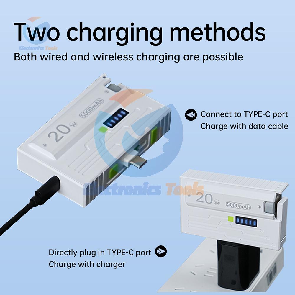 1 * 21700 Корпус для аккумулятора DIY Набор Корпус Power Bank USB Type-C 20W Быстрая зарядка Корпус Power Bank Двойной режим Поддерживает малый ток