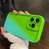 Жидкий силикон, мягкий градиентный чехол для телефона для iPhone 15, 14, 13, 12, 11 Pro Max Plus, противоударный утолщенный бампер ярких цветов