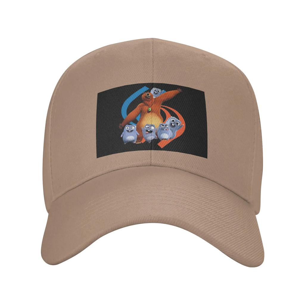 Unisex Baseball Hats Bear and Lemmings, Toddler Crew Neck Outdoor Streetwear Summer Sports Baseball Caps Hip Hop Cap Casquette