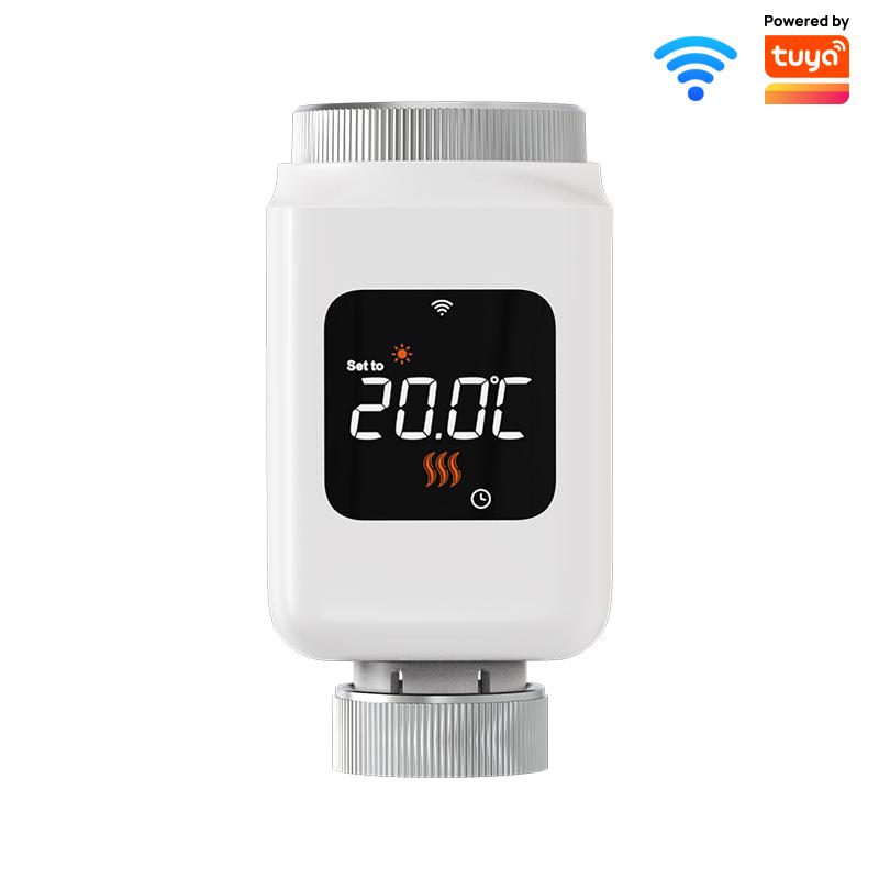 Tuya Smart WiFi Thermostatic Radiator Valve TRV Programmable APP Remote Temperature Controller Heater with Alexa Google Home