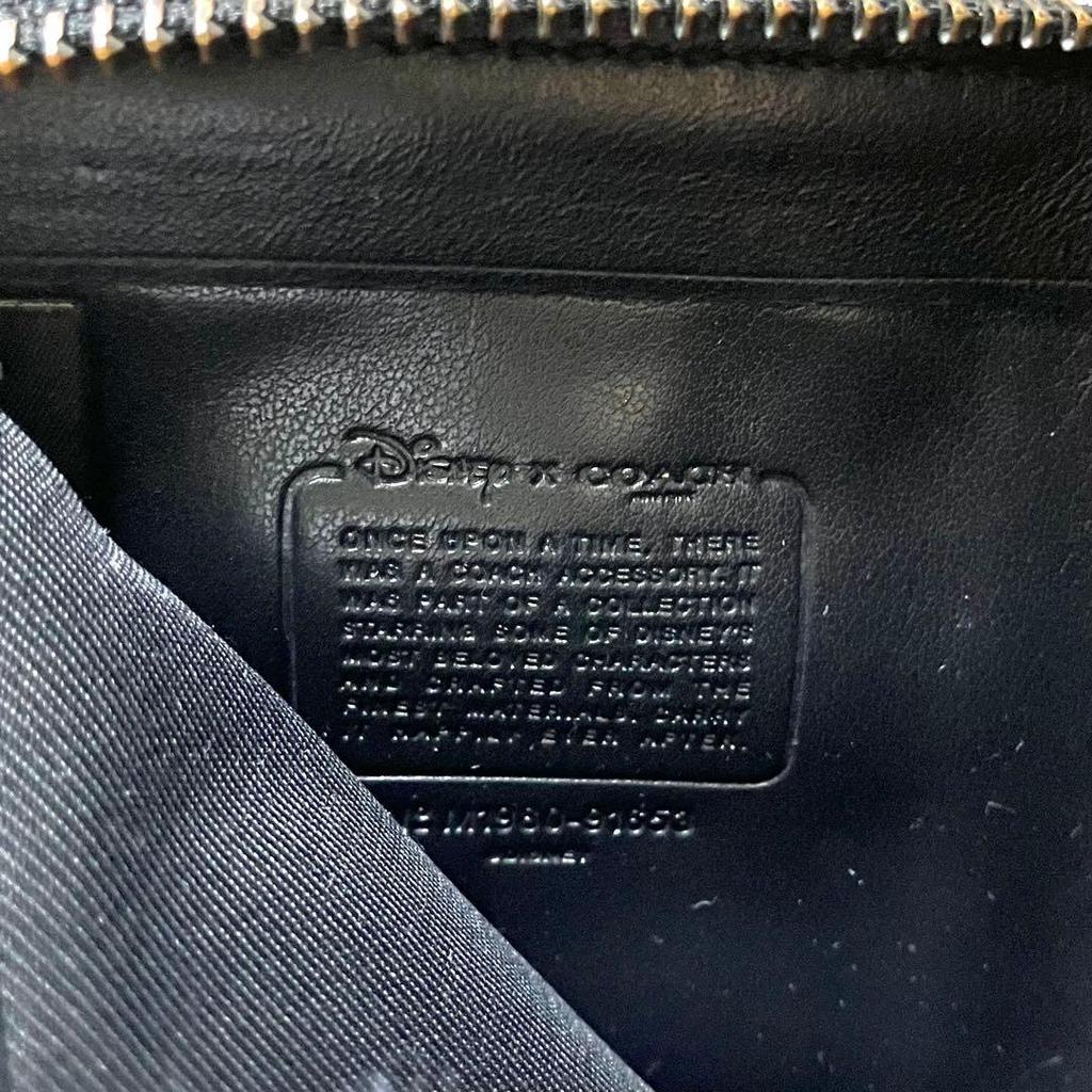Used Rare COACH Disney Collaboration Thumper Wallet Bi-fold Signature