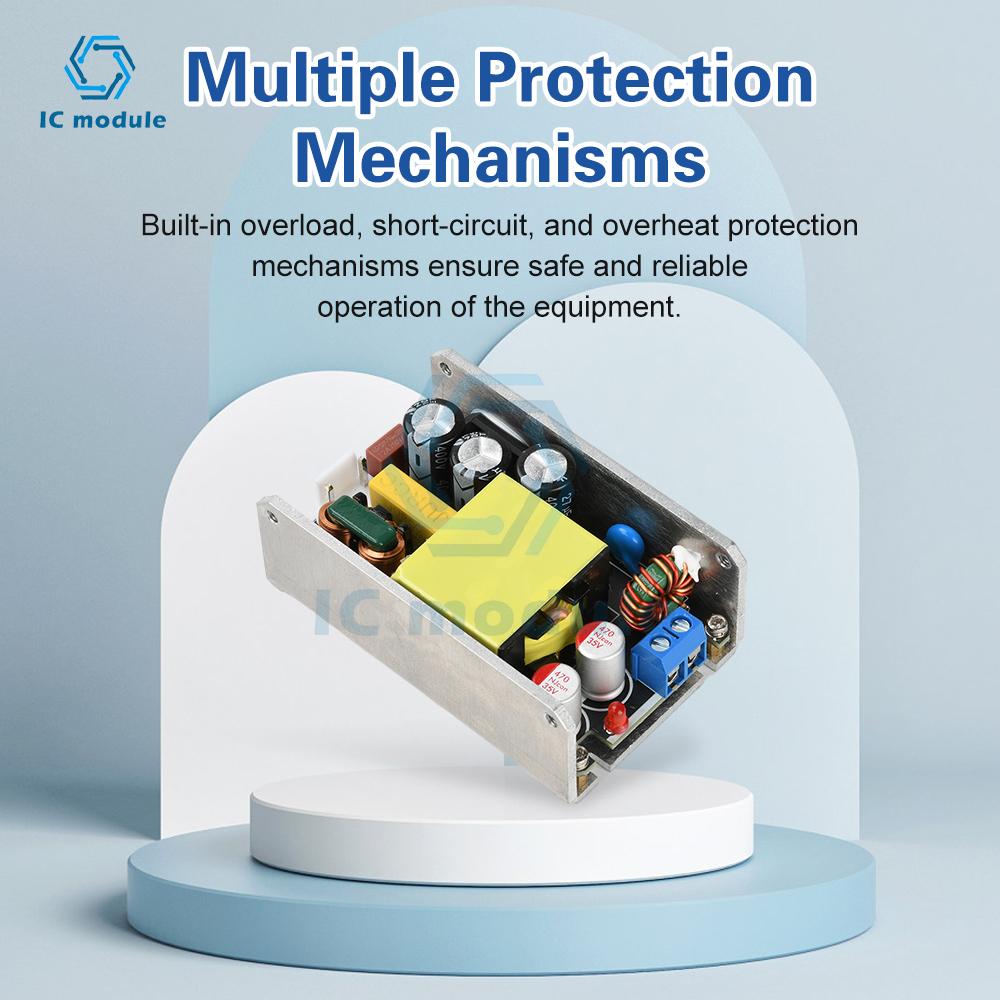 Compact GaN PoweCompact GaN Power Supply Board AC 95-265V to DC 24V 4A / 12V 8A 100W High-Power Switching Power Supply