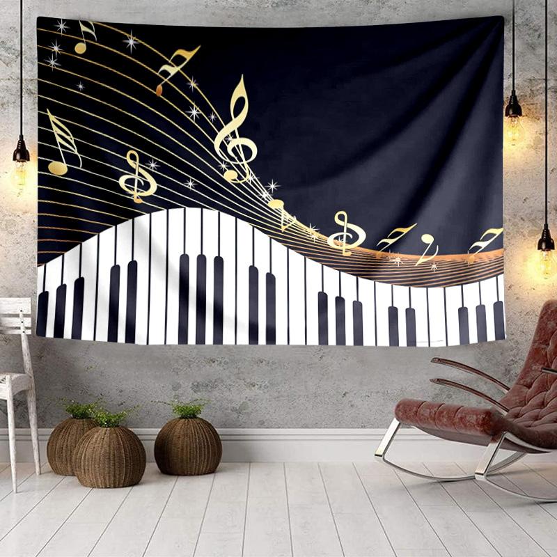 Music Fusion Art Tapestry Room Decoration Wall Hanging for Living Room Bedroom, dormitory, Birthday and Christmas gifts